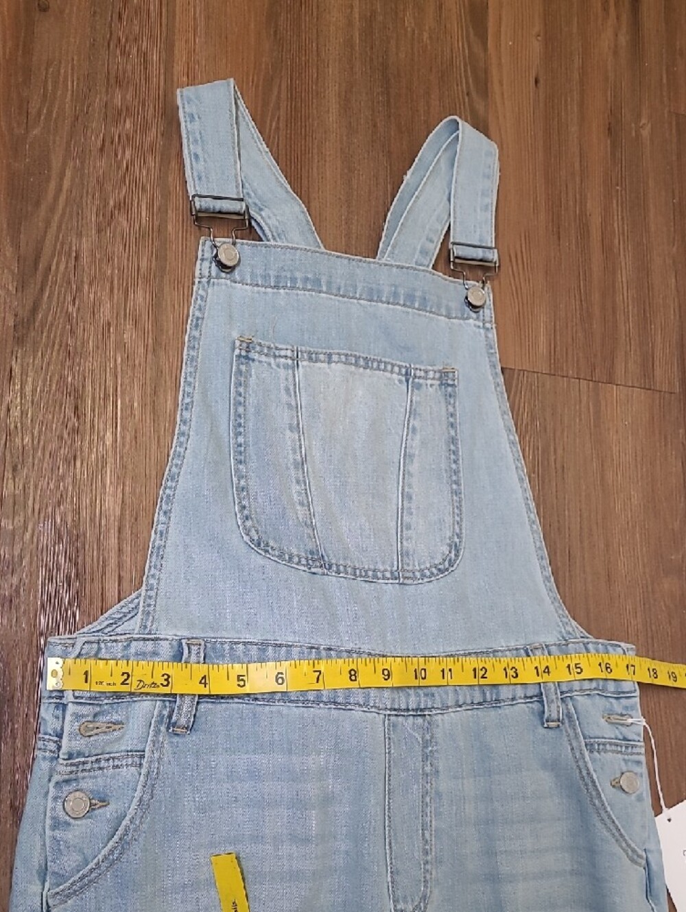 Cello Light Blue Distressed Denim Overalls for Women - Picture 5 of 14